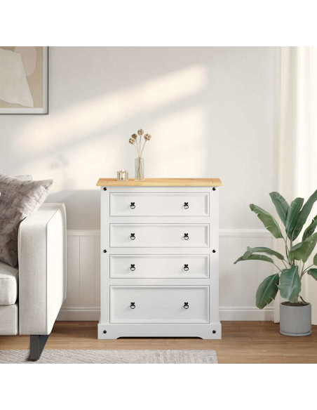 Cassapanche di stoccaggio con cassetto Bianco 92 x 48 x 114 cm