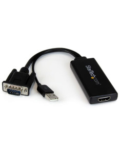 StarTech.com Adattatore Convertitore VGA a HDMI con Audio via USB - Cavo Convertitore Portatile VGA a HDMI - 1080p