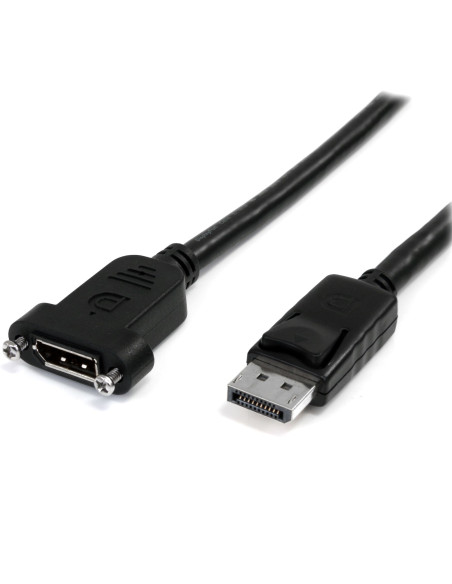 StarTech.com Cavo DisplayPort a Pannello da 1m - 4K x 2K - Adattatore DisplayPort 1.2 da Maschio a Femmina - Cavo di Prolunga DP