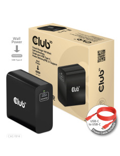 CLUB3D TRAVEL CHARGER 140 WATT GaN TECHNOLOGY SINGLE PORT USB TYPE-C POWER DELIVERY(PD) 3.1 SUPPORT