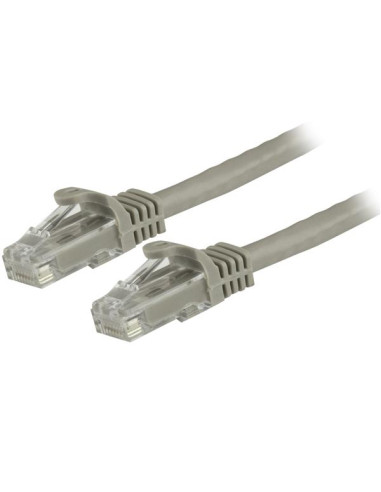 StarTech.com Cavo patch CAT6 1,5 m - Filo di rame al 100% - Connettore antistrappo - Grigio