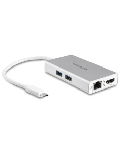 StarTech.com Adattatore USB-C Multiporta - Docking Station da viaggio USB-C con HDMI 4K - 60W Alimentazione Pass-Through, GbE, H