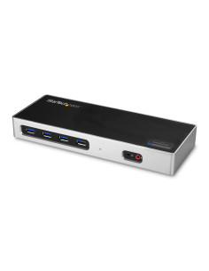StarTech.com Dock USB-C e USB-A - Dock doppio monitor DisplayPort + HDMI 4K 60Hz - Docking station ibrida USB 3.0 per laptop USB