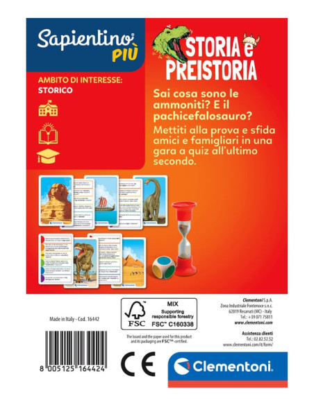 Clementoni Sapientino Più Testa a testa Gioco da tavolo Educativo