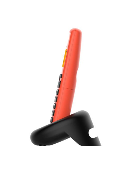 Alcatel E160 Telefono DECT Identificatore di chiamata Nero, Rosso