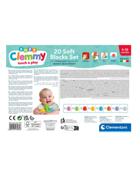 Clementoni Clemmy Confezione 20 Mattoncini
