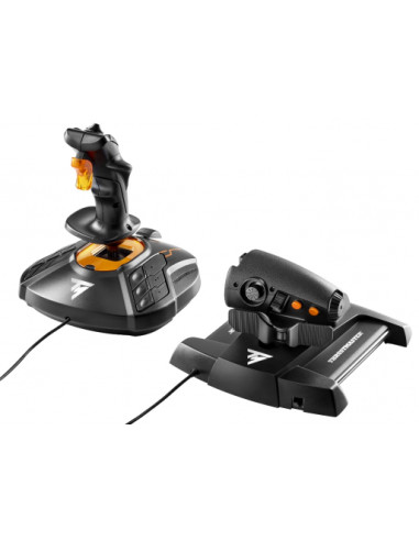 Thrustmaster T-16000M FCS Hotas Nero, Arancione USB Joystick Analogico/Digitale PC