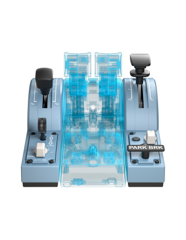 Thrustmaster TCA Quadrant Add-On Airbus Edition Nero, Blu Simulazione di Volo PC