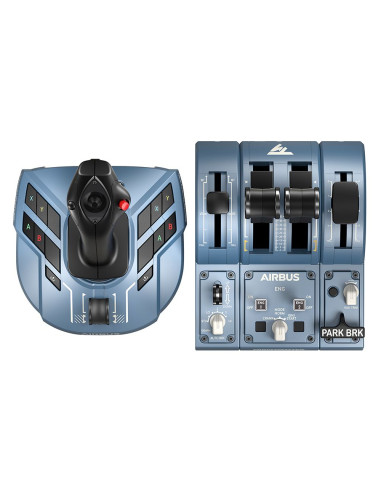 Thrustmaster TCA Captain Pack X Airbus Edition Nero, Grigio USB Joystick + leva di controllo del motore Analogico PC, Xbox