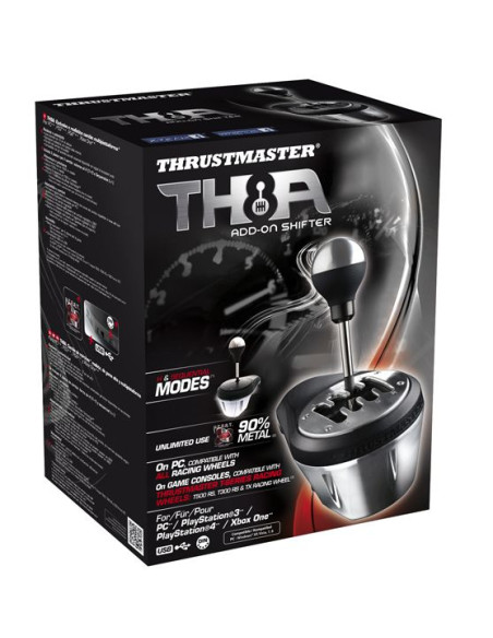 Thrustmaster 4060059 periferica di gioco Nero, Metallico USB Analogico PC, PlayStation 4, PlayStation 5, Playstation 3, Xbox One