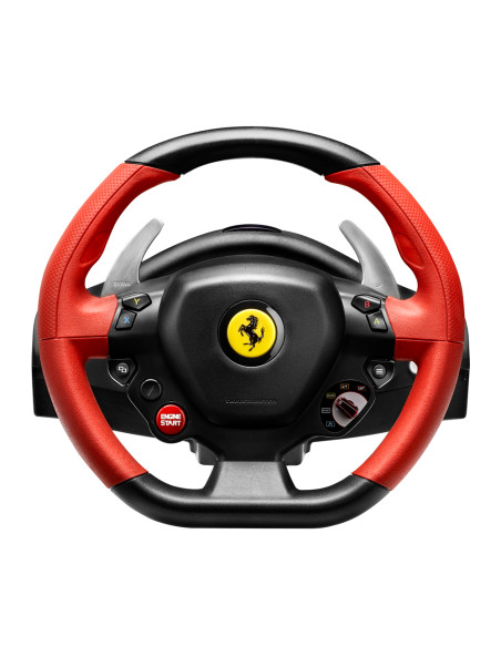 Thrustmaster Ferrari 458 Spider Nero, Rosso USB Sterzo + Pedali Xbox One