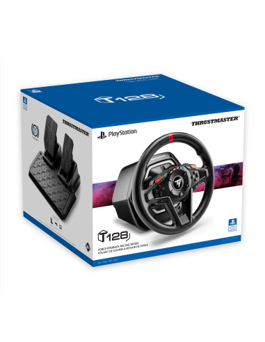 Thrustmaster T128 Nero USB Sterzo + Pedali Analogico PC, PlayStation 4, PlayStation 5