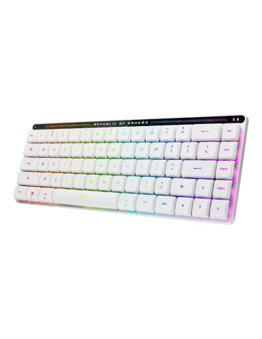 ASUS ROG Falchion RX Low Profile tastiera Gaming USB + RF Wireless + Bluetooth Bianco