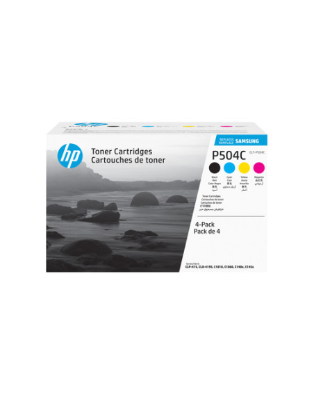 Samsung Confezione da 4 cartucce toner originali HP CLT-P504C (ciano/magenta/giallo/nero)