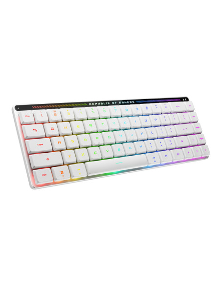 ASUS ROG Falchion RX Low Profile tastiera Gaming USB + RF Wireless + Bluetooth Bianco