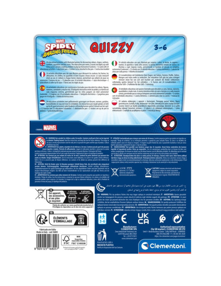 Clementoni Quizzy - Spidey 10 min Gioco da tavolo Quiz