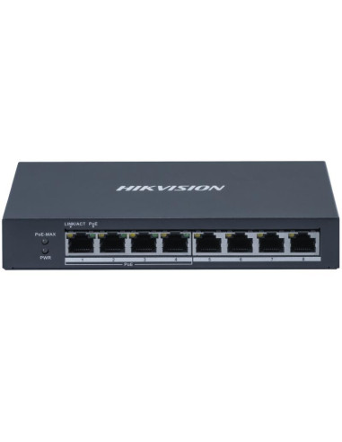 Hikvision DS-3E0508P-O Switch Unmanaged PoE Gigabit Ethernet 8 Porte