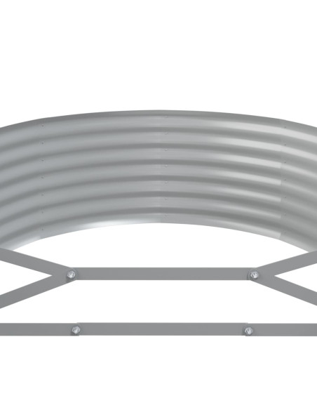 Letto Giardino Acciaio Zincato 507x100x36 cm Marrone