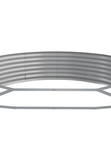 Letto Giardino Acciaio Zincato 523x140x36 cm Marrone