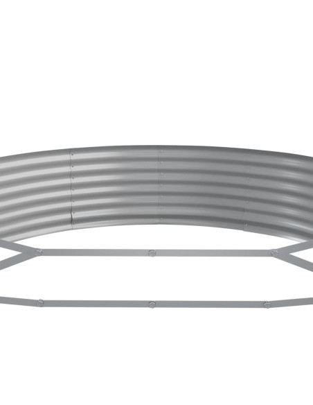 Letto Giardino Acciaio Zincato 523x140x36 cm Marrone