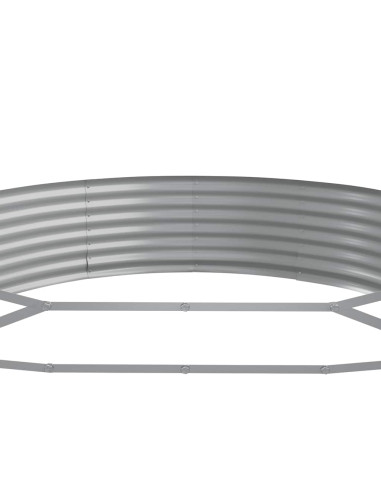 Letto da Giardino in Acciaio Zincato 600x140x36 cm Antracite