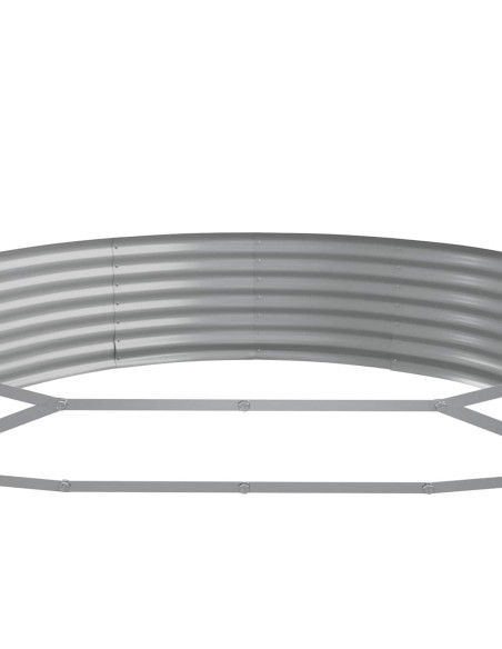 Letto da Giardino in Acciaio Zincato 600x140x36 cm Antracite