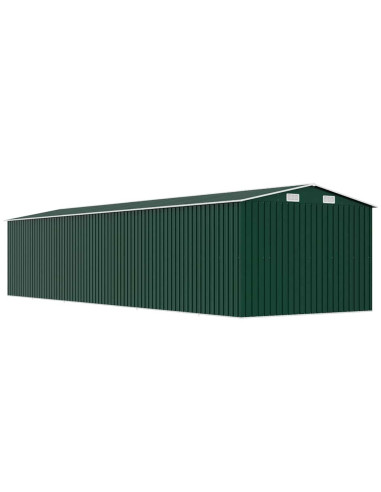 Capanno da Giardino Verde 257x779x181cm in Acciaio Zincato