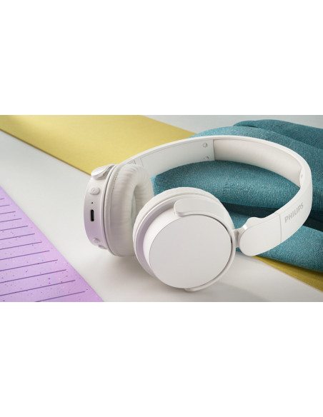 Philips Serie 4000 TAH4209WT/00 cuffia e auricolare Wireless A Padiglione Musica e Chiamate Bluetooth Bianco