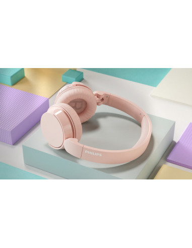 Philips Serie 4000 TAH4209PK/00 cuffia e auricolare Wireless A Padiglione Musica e Chiamate Bluetooth Rosa