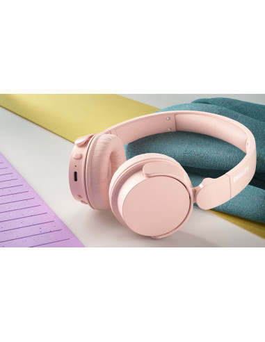 Philips Serie 4000 TAH4209PK/00 cuffia e auricolare Wireless A Padiglione Musica e Chiamate Bluetooth Rosa