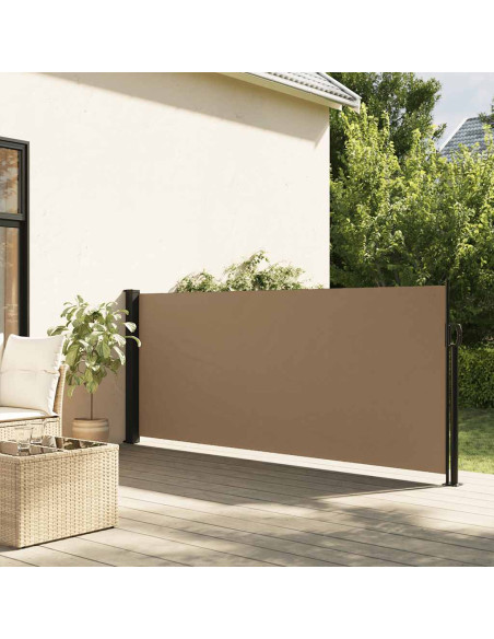 Tenda da Sole Laterale Retrattile Tortora 120x500 cm