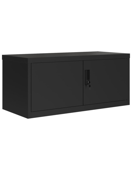 Armadio Classificatore Nero 90x40x145 cm in Acciaio