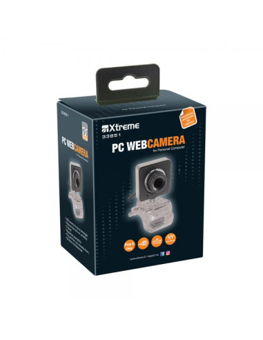 Xtreme 33851 webcam 640 x 480 Pixel USB Nero