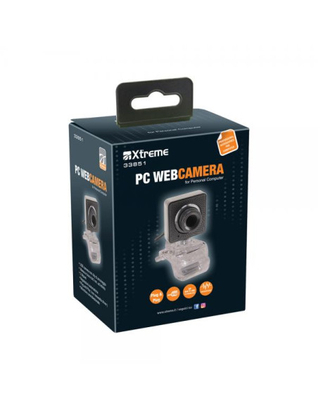 Xtreme 33851 webcam 640 x 480 Pixel USB Nero