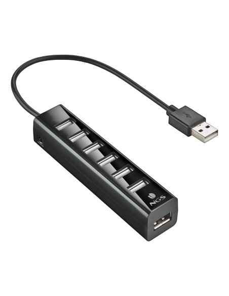 NGS IHUB7 TINY USB 2.0 480 Mbit/s Nero
