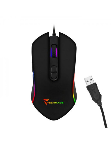 Techmade TM-PG-64 mouse Ambidestro USB tipo A 3200 DPI