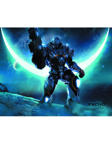 Tecno TC-PAD-01 Tappetino per mouse per gioco da computer Multicolore