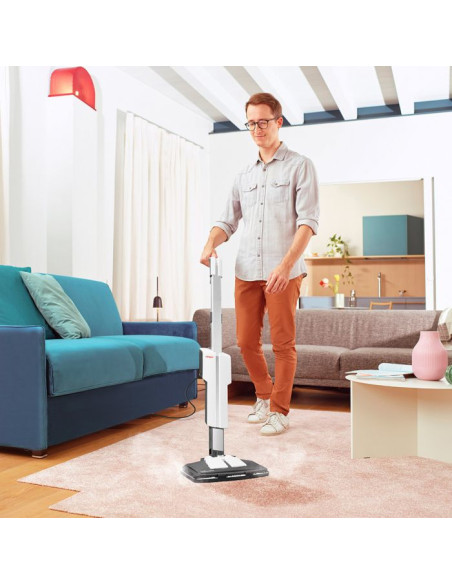 Polti Vaporetto SV610_Style Scopa a vapore 0,5 L 1500 W Grigio, Bianco