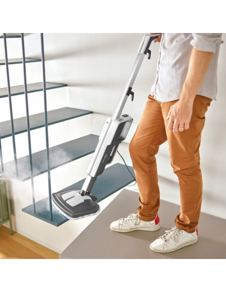 Polti Vaporetto SV610_Style Scopa a vapore 0,5 L 1500 W Grigio, Bianco