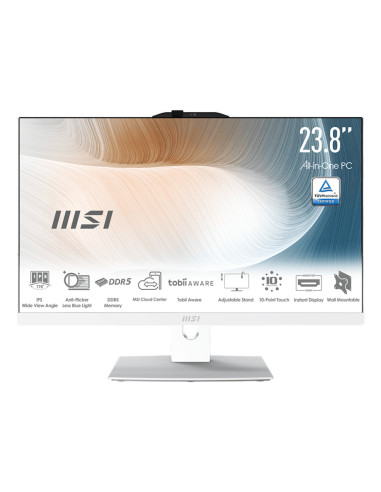 MSI Modern AM242TP 1M-1248IT Intel Core 7 150U 60,5 cm (23.8") 1920 x 1080 Pixel Touch screen PC All-in-one 16 GB DDR5-SDRAM 512