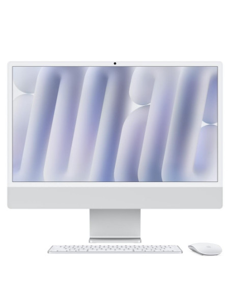 AIO APPLE iMac 24" Retina 4.5K 256GB SSD chip Apple M4 con CPU 10-core e GPU 10-core, 16GB - Argento  -  MWUU3T/A