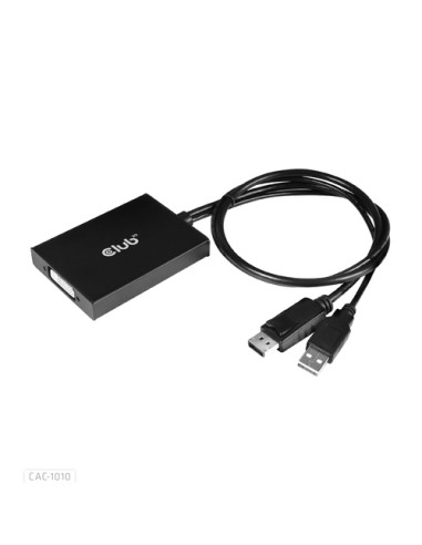 CLUB3D cac-1010 Displayport/usb DVI-I Daul link Nero, Bianco