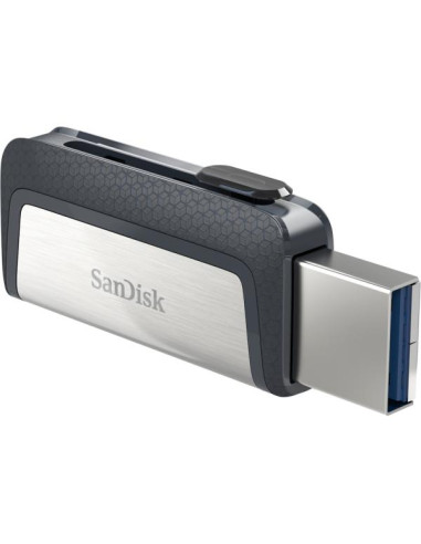 SanDisk Ultra Dual Drive USB Type-C unità flash USB 64 GB USB Type-A / USB Type-C 3.2 Gen 1 (3.1 Gen 1) Nero, Argento