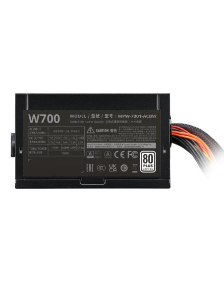 Cooler Master Elite NEX White 230V 700 alimentatore per computer 700 W 24-pin ATX ATX Nero