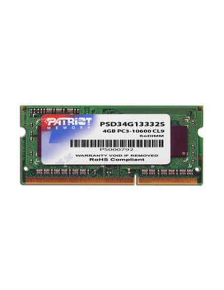 PATRIOT RAM SODIMM 4GB DDR3 1333MHZ
