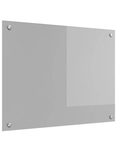 Rivestimento da Cucina Grigio chiaro 80 x 60 cm vetro temperato