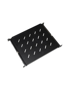 LINK RIPIANO UNIVERSALE PER ARMADIO RACK ESTRAIBILE SU BINARI TELESCOPICI 1 UNITA NERO 350MM