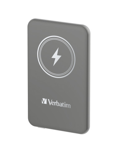 Verbatim Charge 'n' Go Polimeri di litio (LiPo) 5000 mAh Carica wireless Grigio