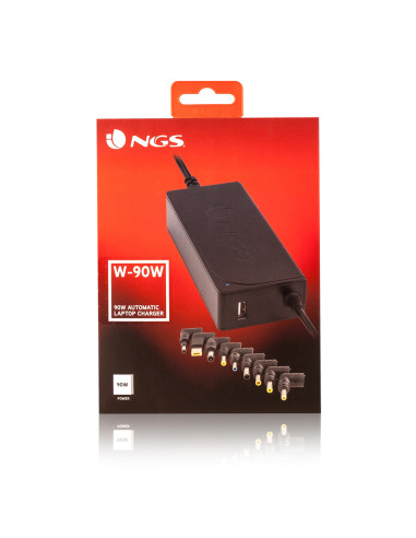 NGS W-90 adattatore e invertitore Interno 90 W Nero