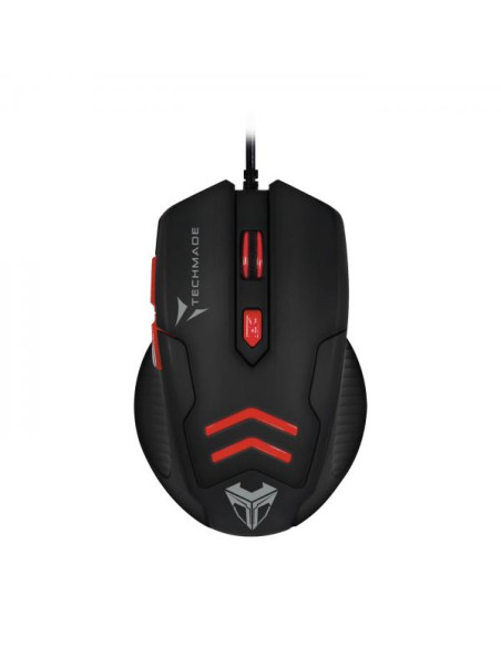 Techmade TM-M016-RED mouse Mano destra USB tipo A